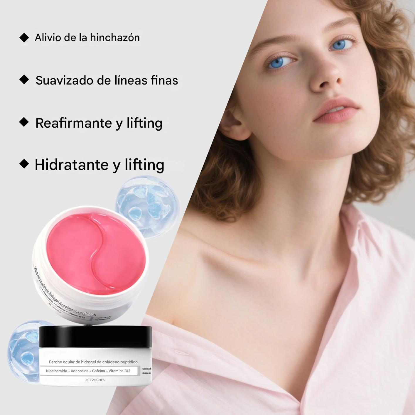 Parche de ojos Hydrogel con Colágeno – Antiarrugas y Ojeras