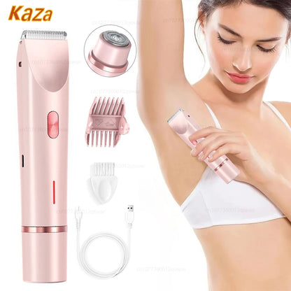 Depiladora eléctrica para mujeres 2026 – Diseño compacto, recargable por USB y resistente al agua