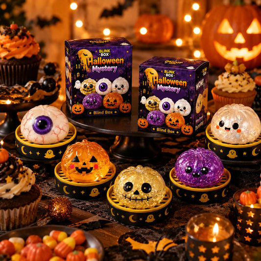 🎃 Set de juguetes antiestrés Maruko con forma de fantasma de Halloween. Perfectos para aliviar el estrés, divertirse y sorprender en fiestas de Halloween. Ideales como relleno para bolsas de dulces y regalos originales para niños y adultos. 👻