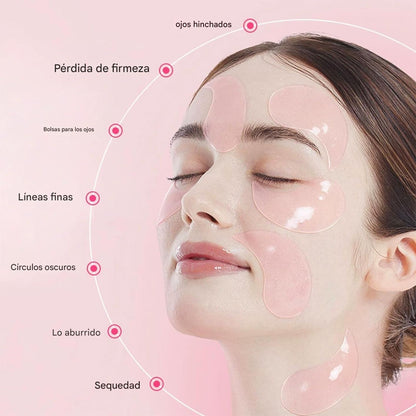 Parche de ojos Hydrogel con Colágeno – Antiarrugas y Ojeras